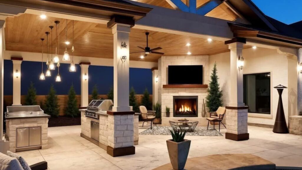 outdoor kitchen